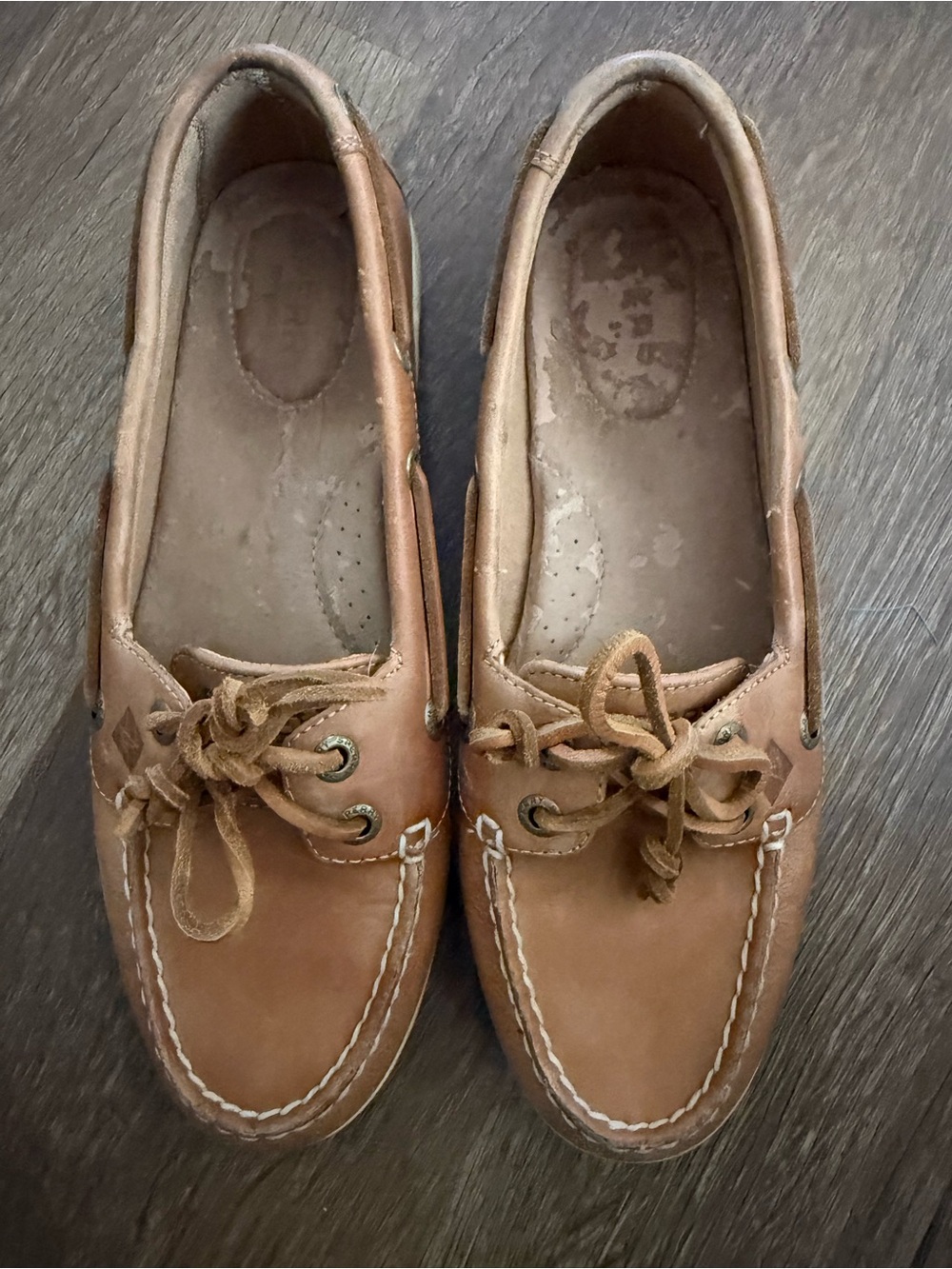 Sperry Women's Tan Leather Moccasin Boat Shoes